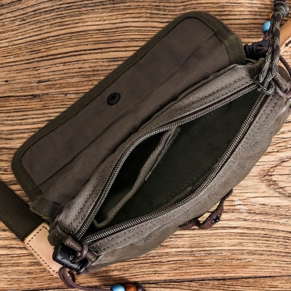 Gootium Canvas small crossbody purse-flap essential Pouch - Picture 10 of 11